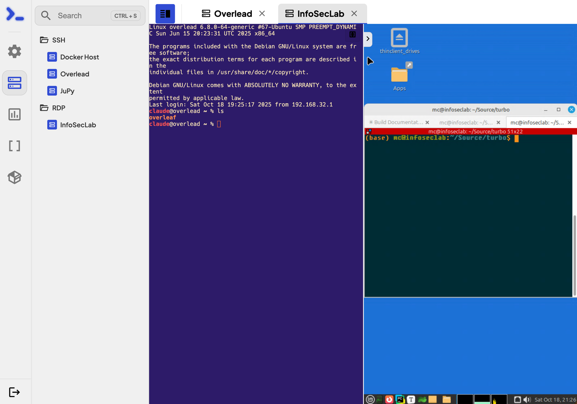 Nexterm for simple remote SSH and RDP sessions via the browser