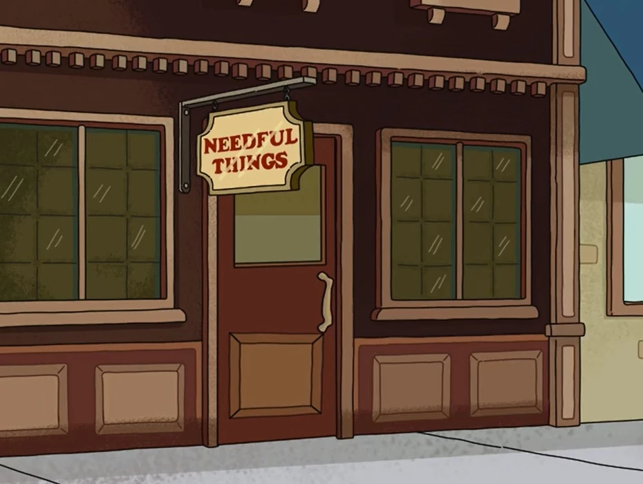 Needful Things antimation, Stephen King, Ricky and Morty style