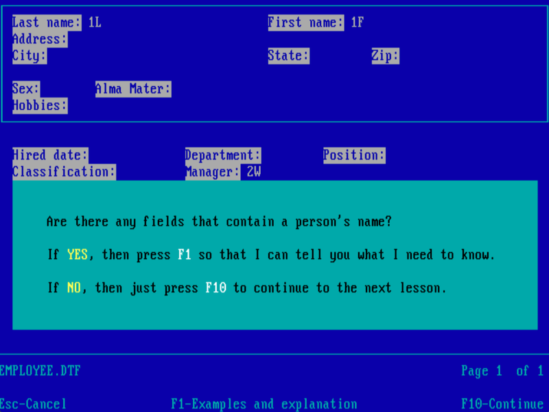 QandA / 1988 / Symantec era / natural language and databases